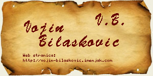 Vojin Bilašković vizit kartica